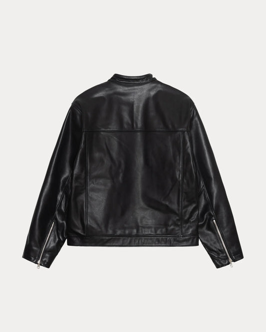 Cafe Racer Leather Jacket | Stussy Jacket
