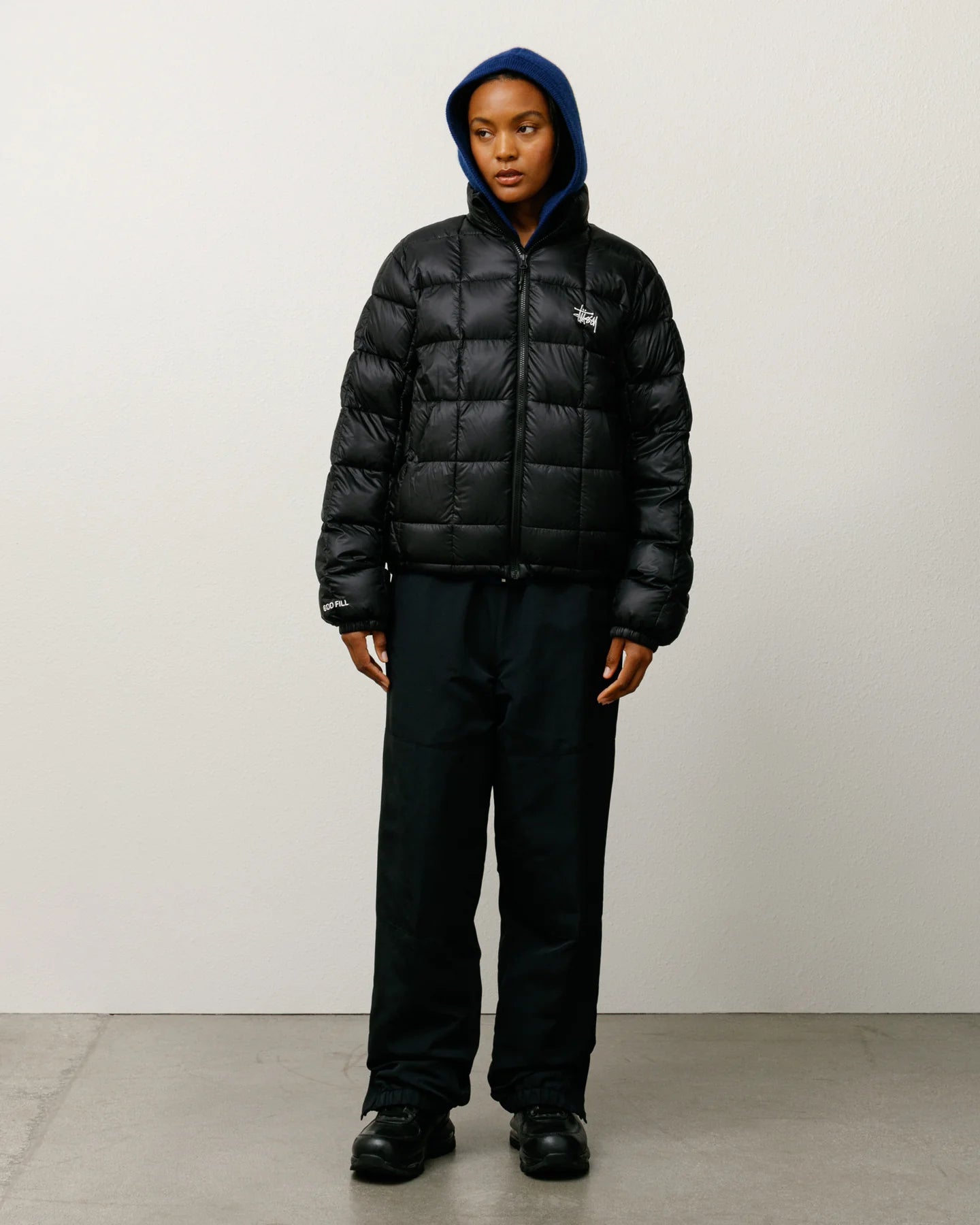 Midweight Puffer Black Jacket | Stussy Jacket
