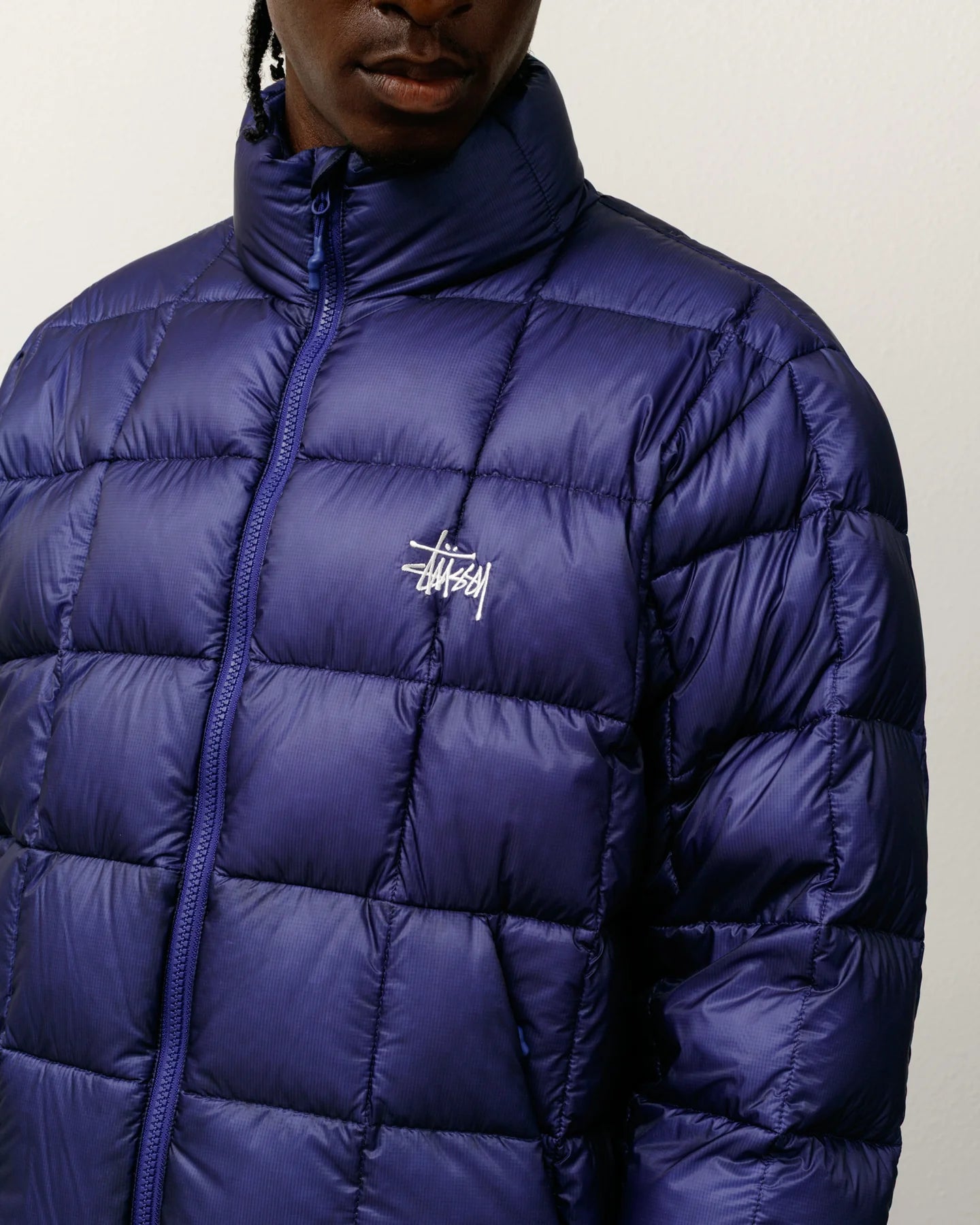 Midweight Puffer Blue Jacket | Stussy Jacket
