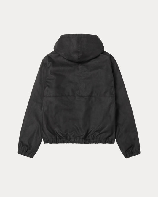 Waxed Cotton Work Black Jacket | Stussy Jacket