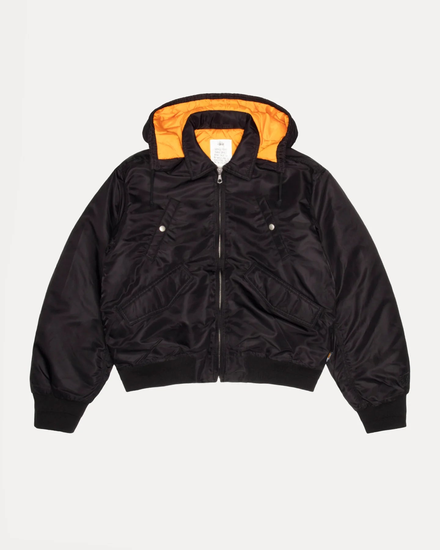 Flight Bomber Black Jacket | Stussy Jacket