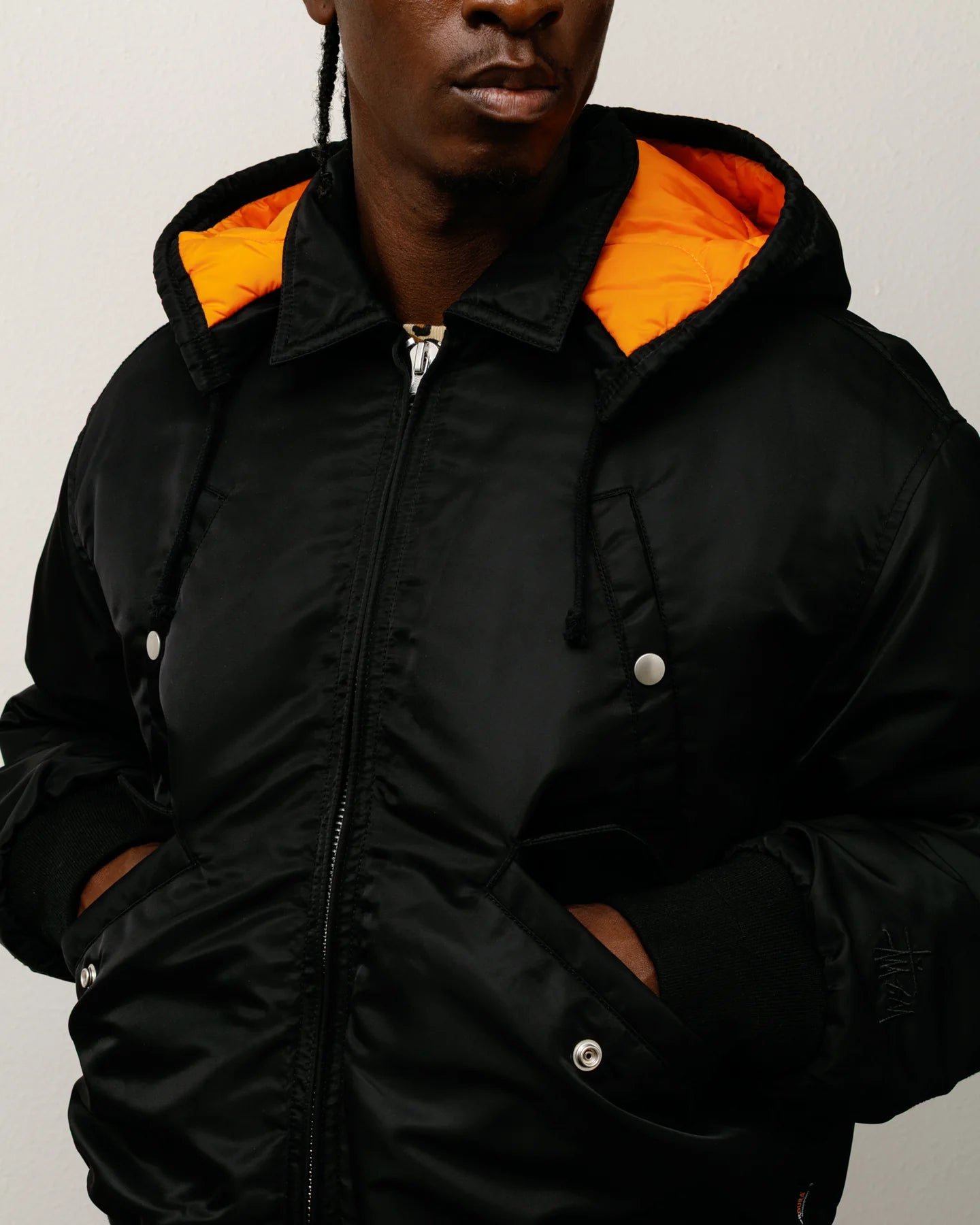 Flight Bomber Black Jacket | Stussy Jacket