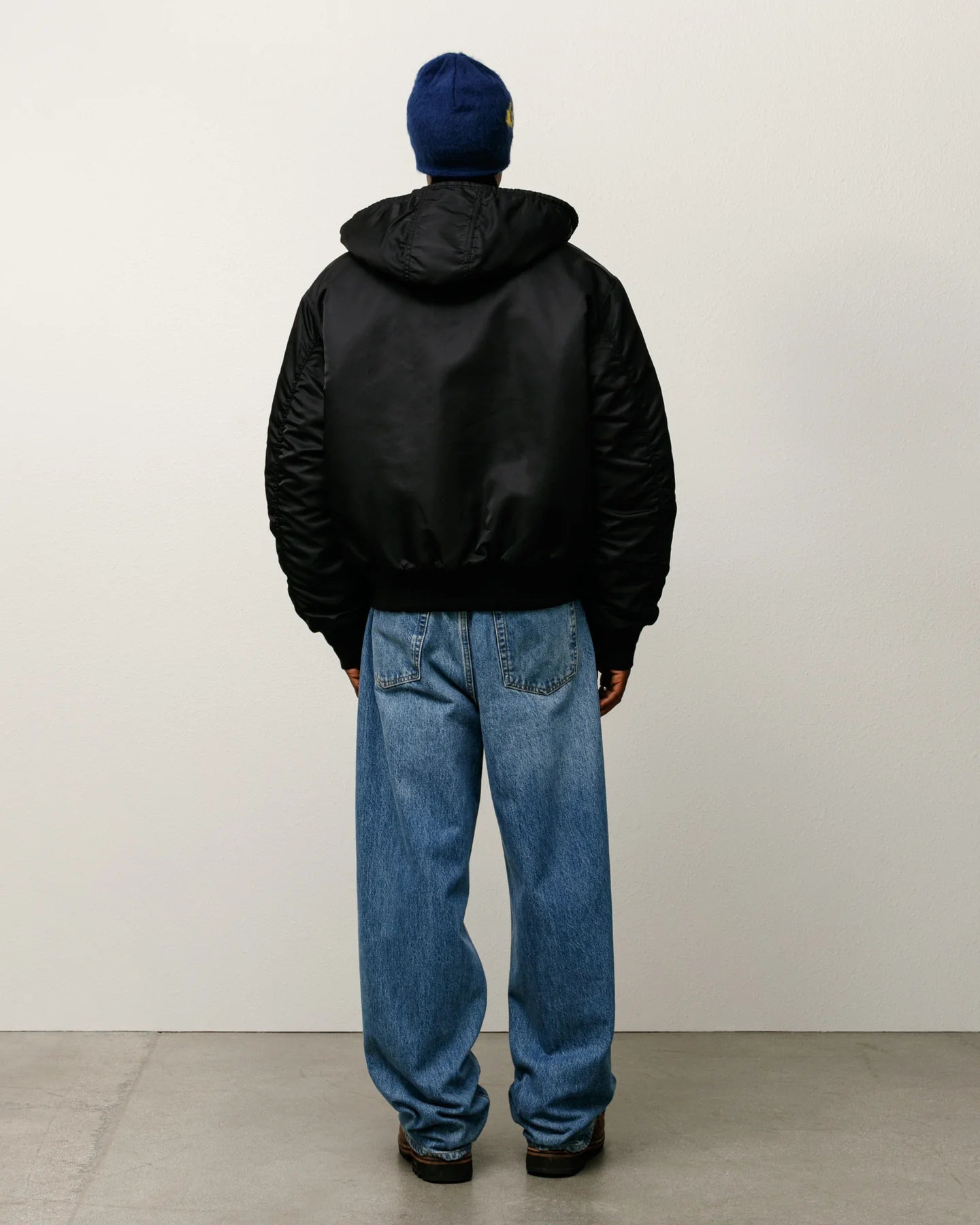 Flight Bomber Black Jacket | Stussy Jacket