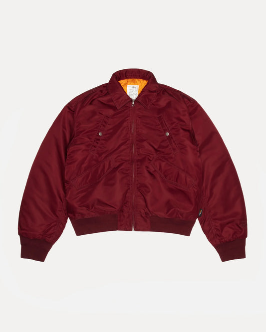 Flight Bomber Red Jacket | Stussy Jacket