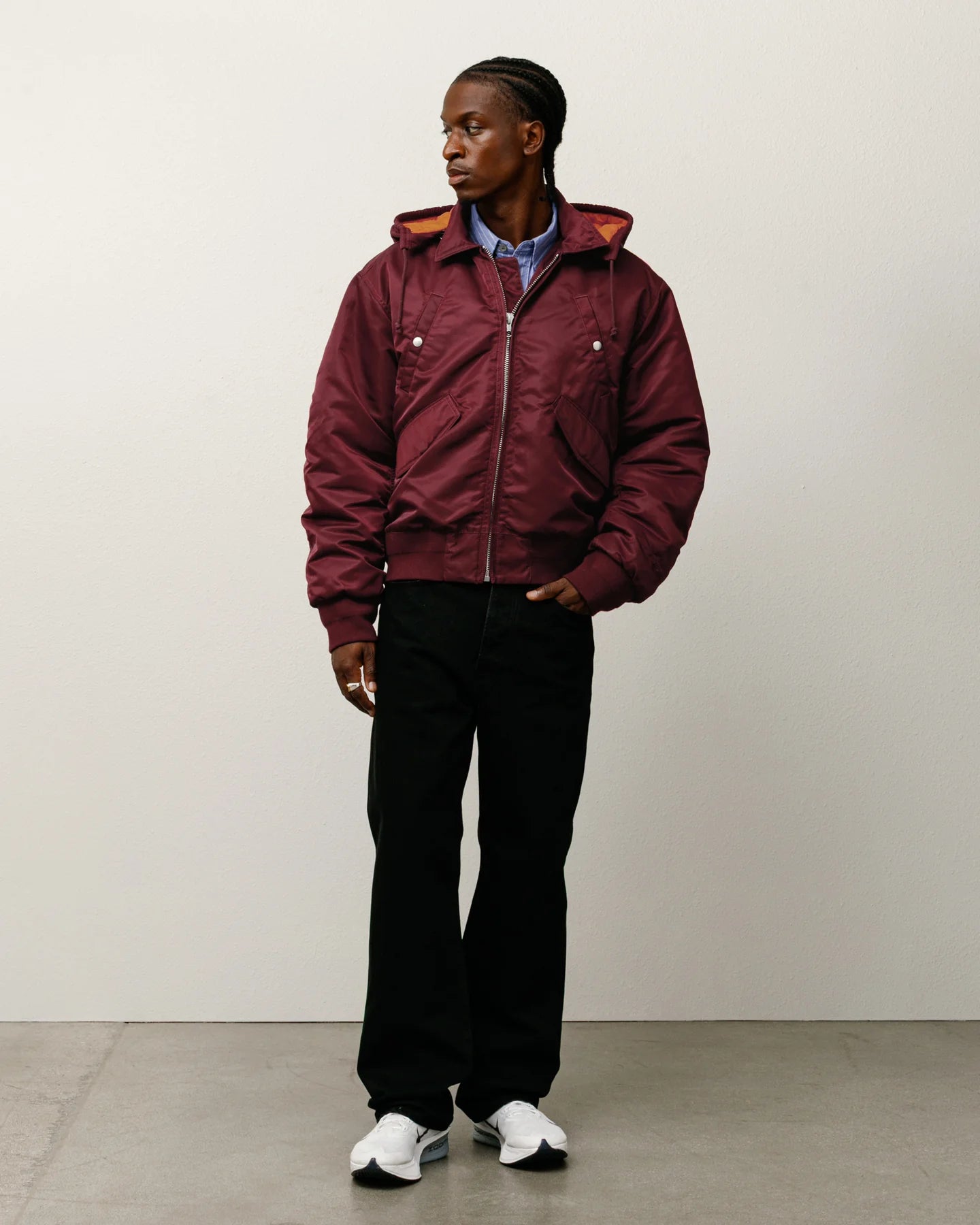 Flight Bomber Red Jacket | Stussy Jacket
