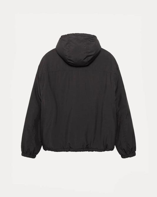 Insulated Hooded Black Jacket | Stussy Jacket