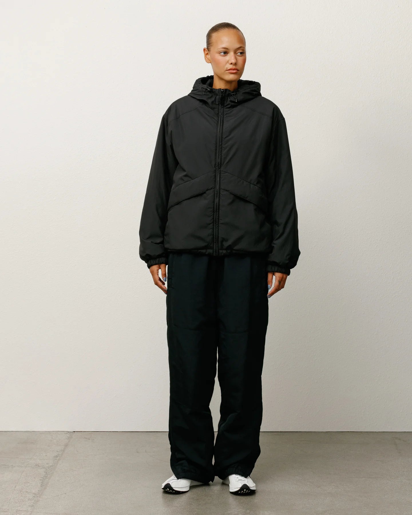Insulated Hooded Black Jacket | Stussy Jacket