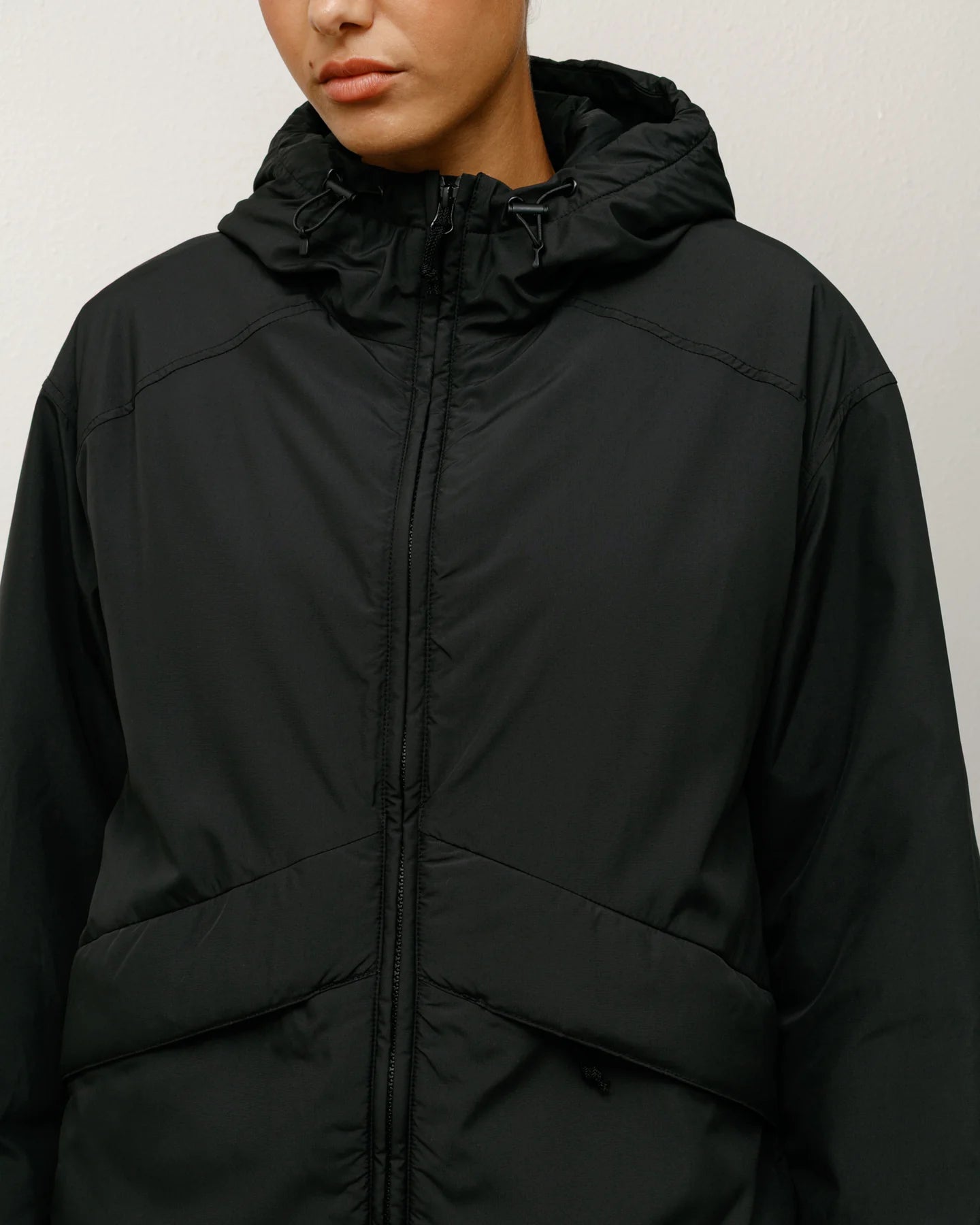 Insulated Hooded Black Jacket | Stussy Jacket