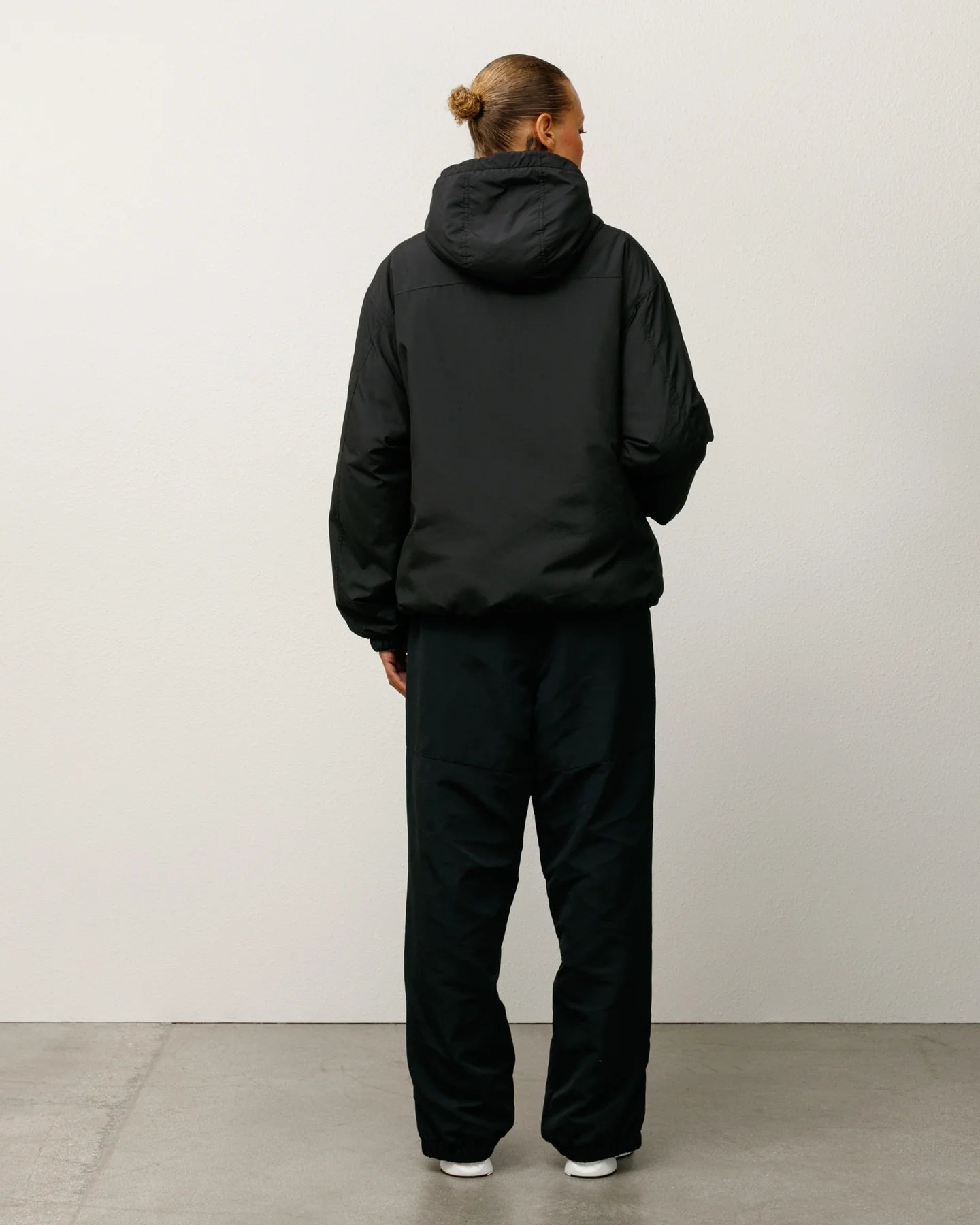 Insulated Hooded Black Jacket | Stussy Jacket