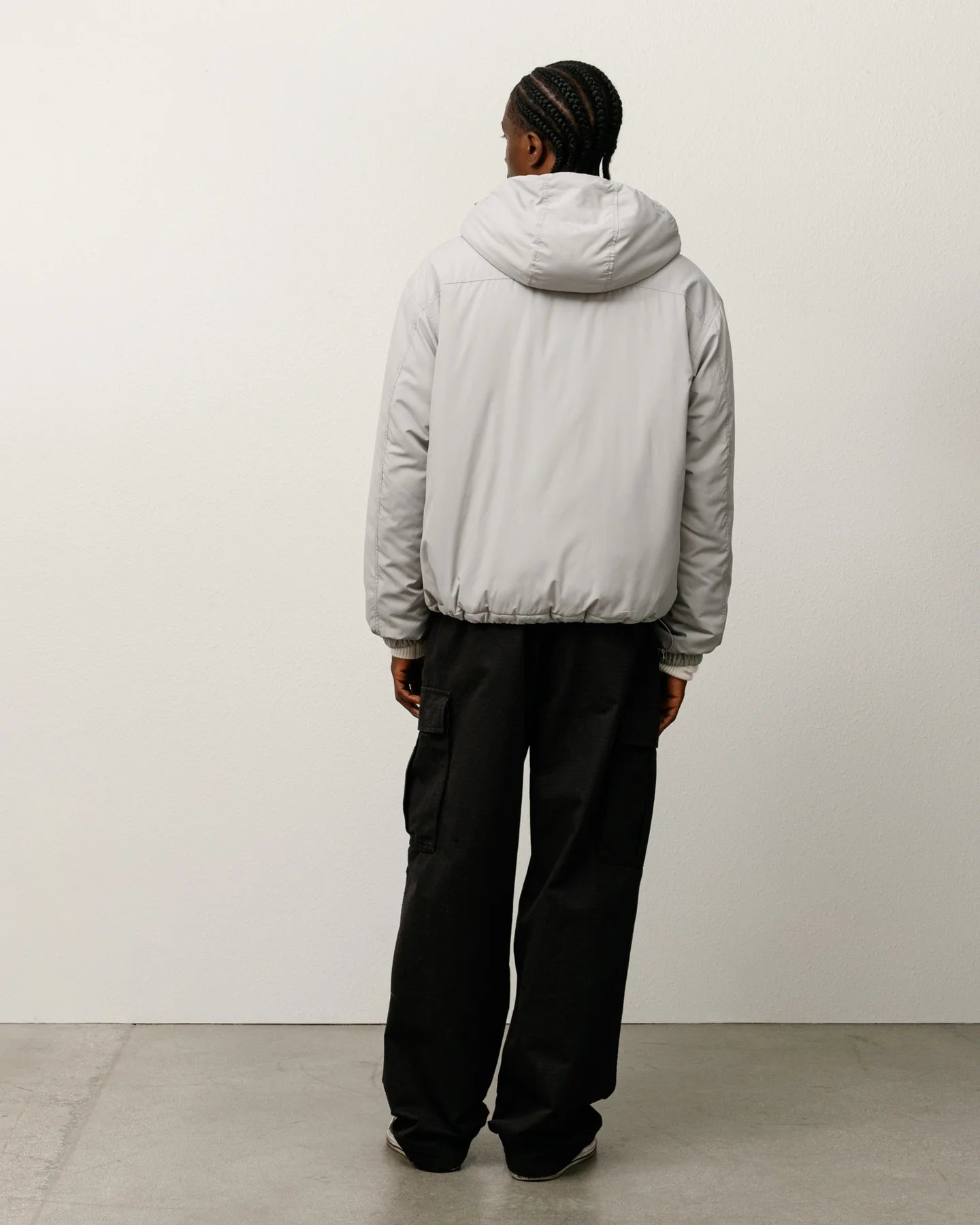 Insulated Hooded White Jacket | Stussy Jacket