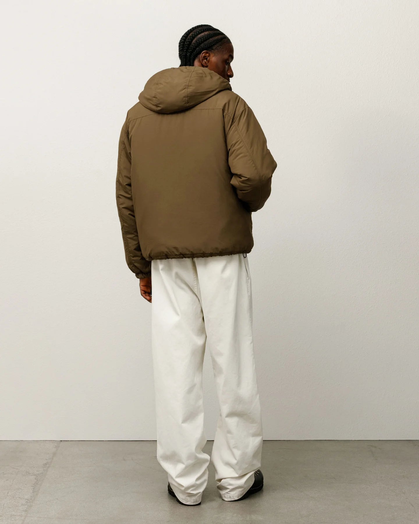 Insulated Hooded Brown Jacket | Stussy Jacket