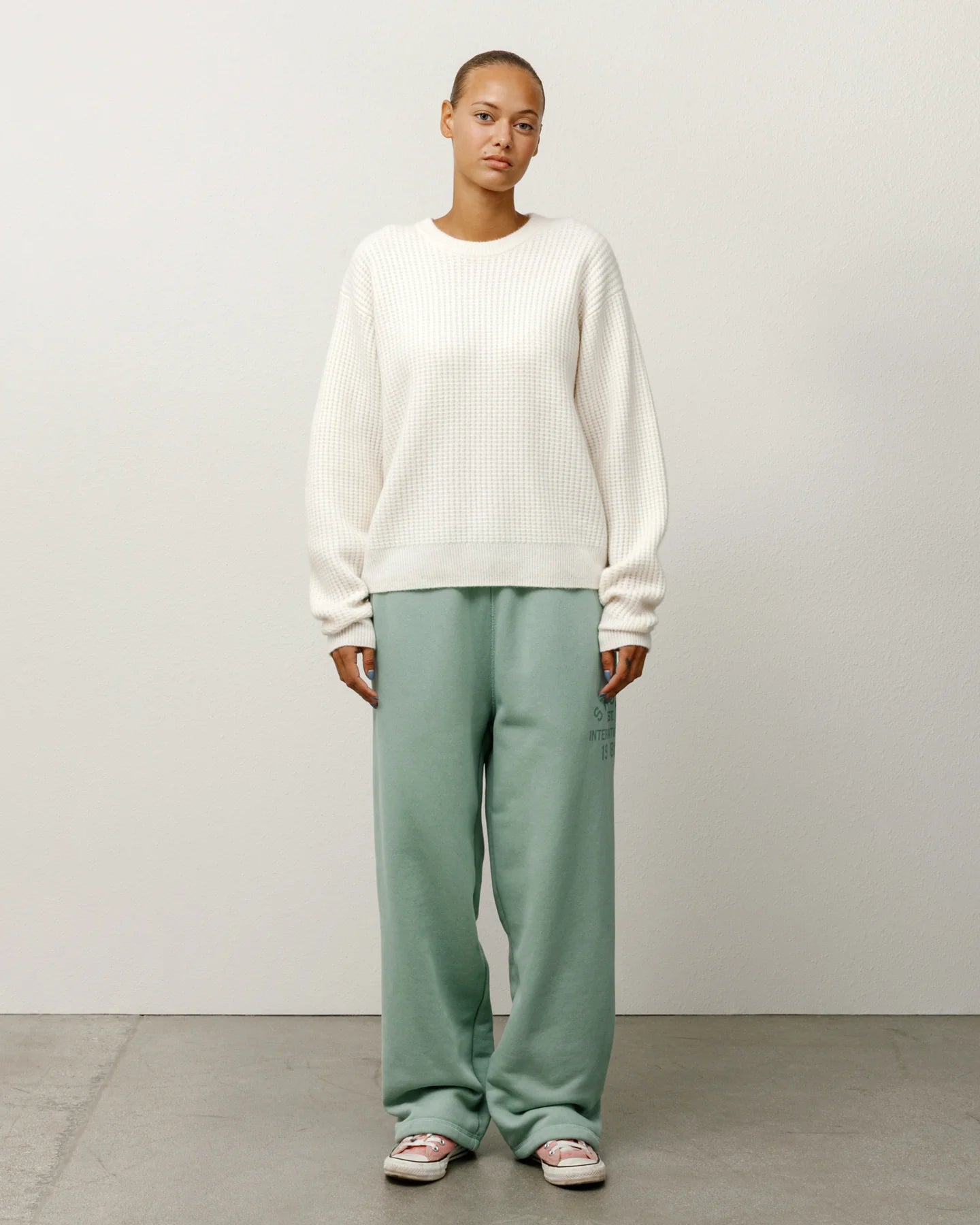 Waffle Cashmere Crew | Wales Bonner Knit