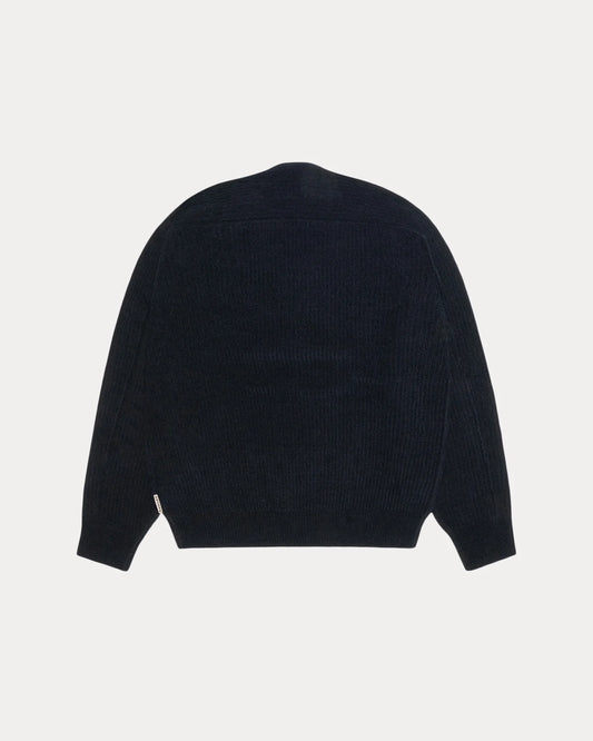 Exposed Seam Crew Black | Stussy Sweatshirt