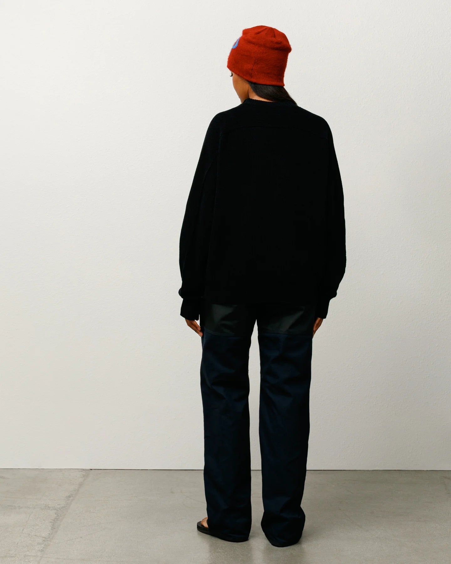 Exposed Seam Crew Black | Stussy Sweatshirt