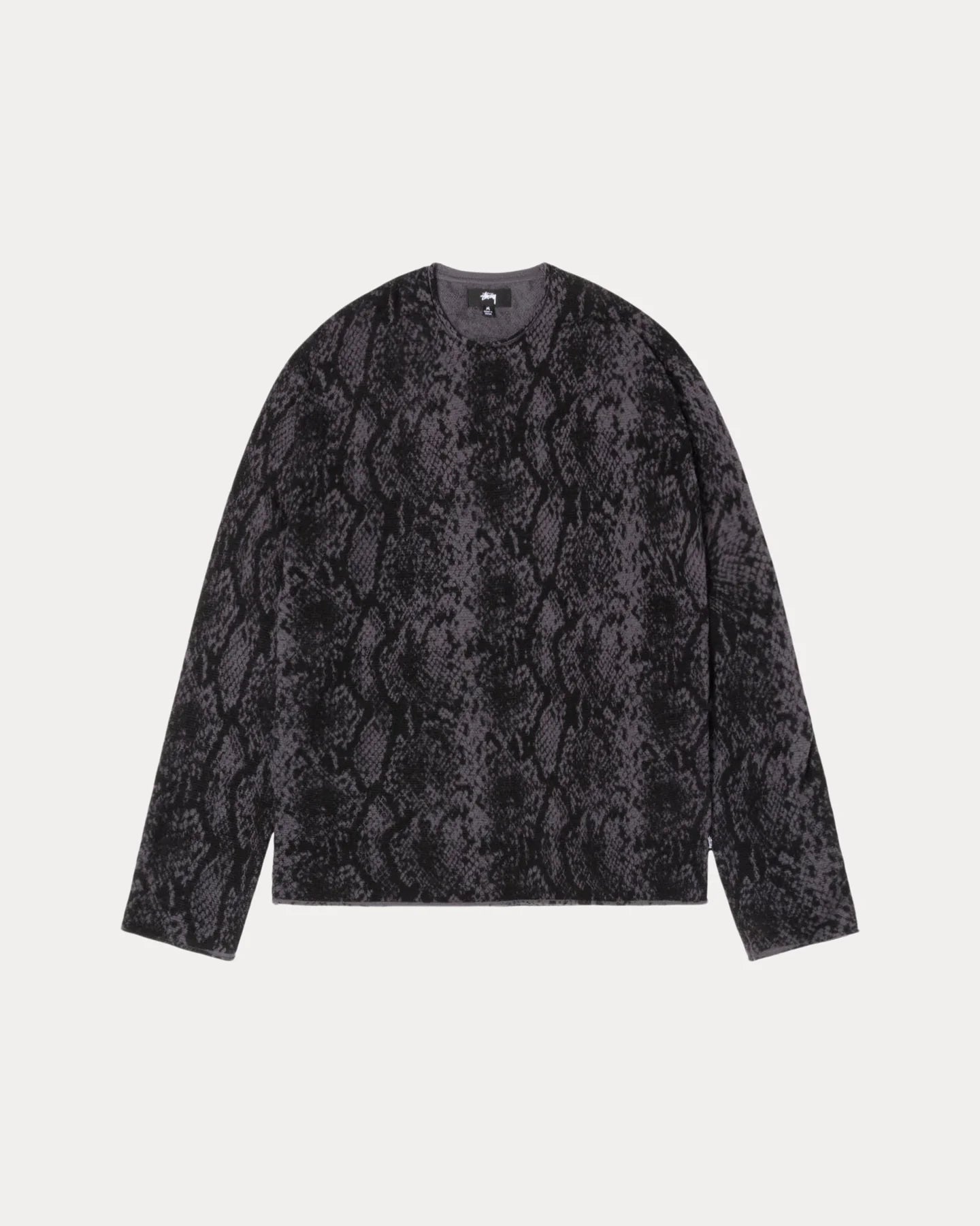 Python Knit Crew Charcoal | Stussy Knit