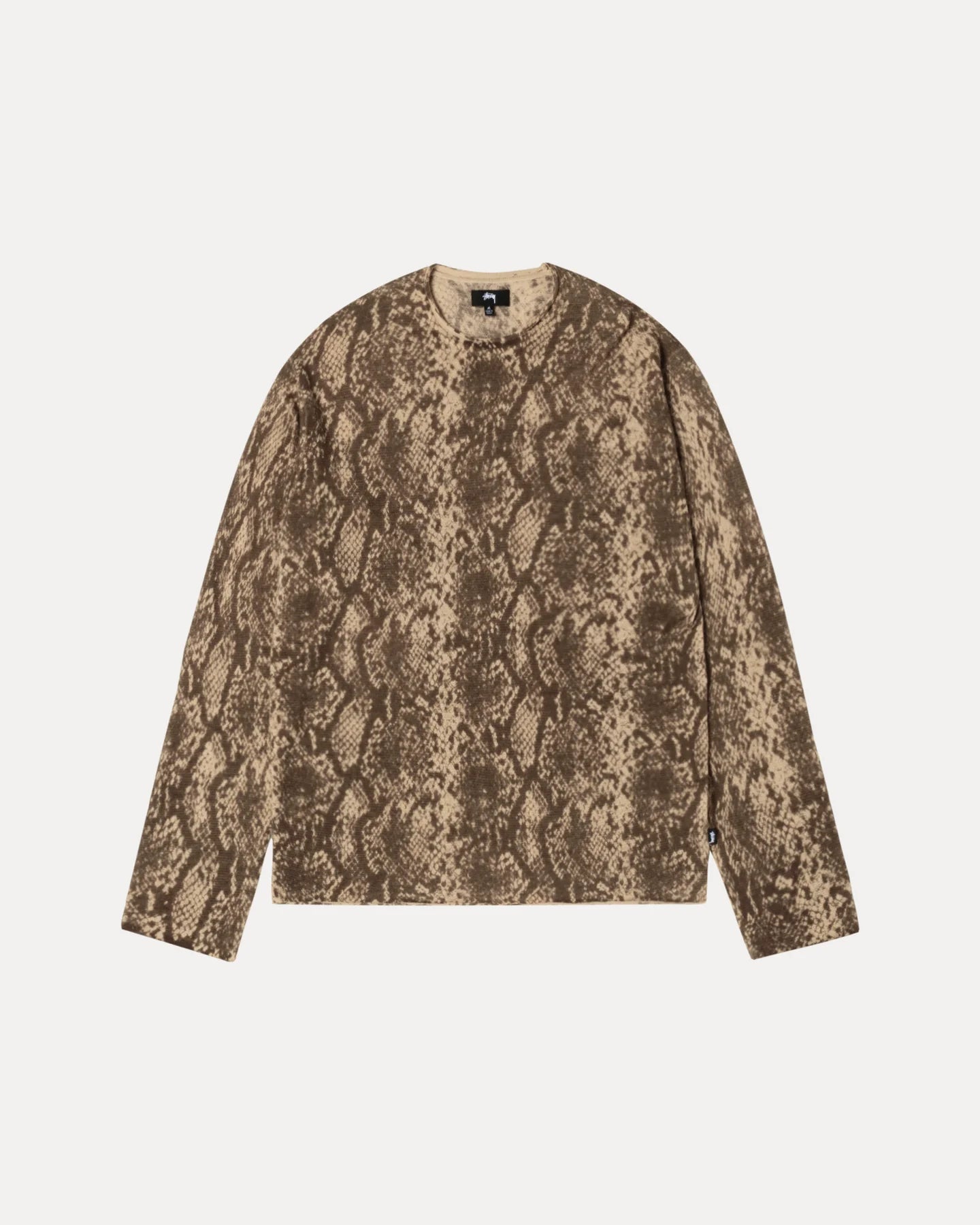Python Knit Crew Khaki | Stussy Knit