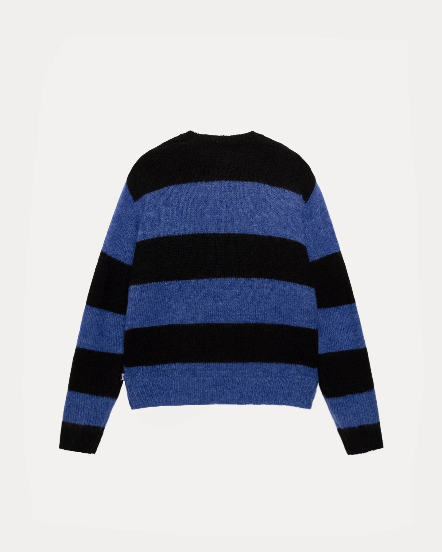Big Stripe Crew Blue Sweatshirt | Stussy Sweatshirt