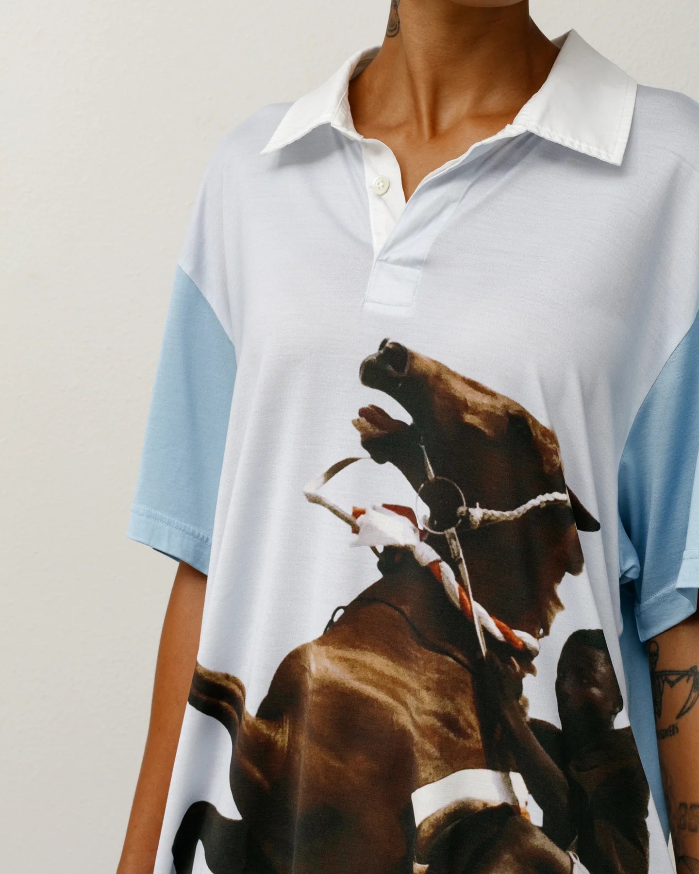 Wales Bonner Silk Polo Shirt | Stussy Shirt