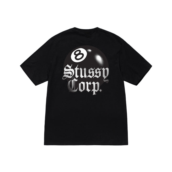 Stussy 8 Ball Corp Tee Black | Stussy T-Shirt