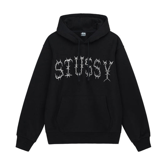 Stussy Barb Black Hoodie | Stussy Hoodie
