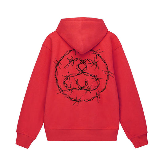 Stussy Barb Red Hoodie | Stussy Hoodie