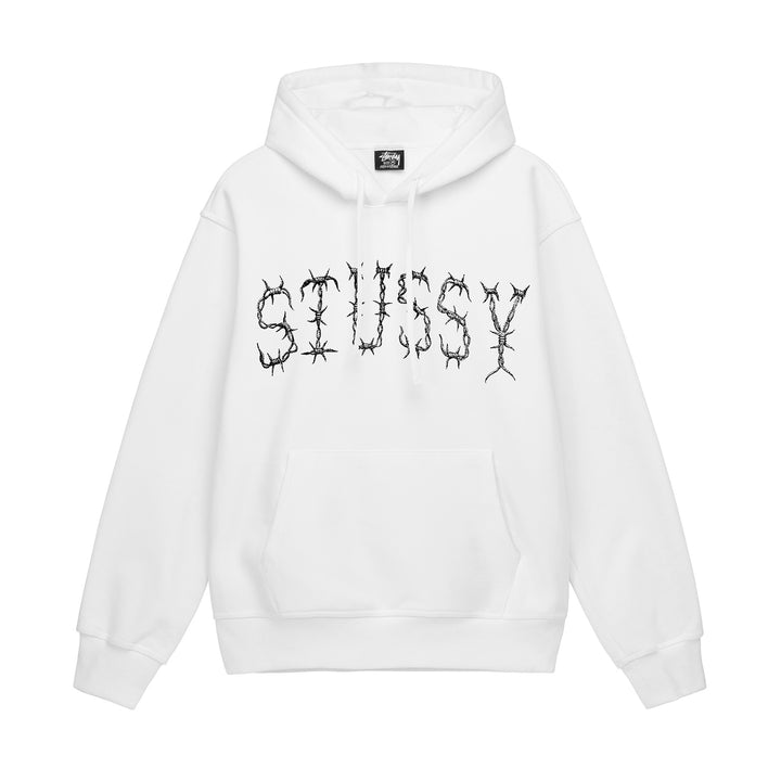 Stussy Barb Hoodie White | Stussy Hoodie