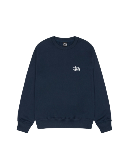Basic Stussy Crew Blue | Stussy Sweatshirt