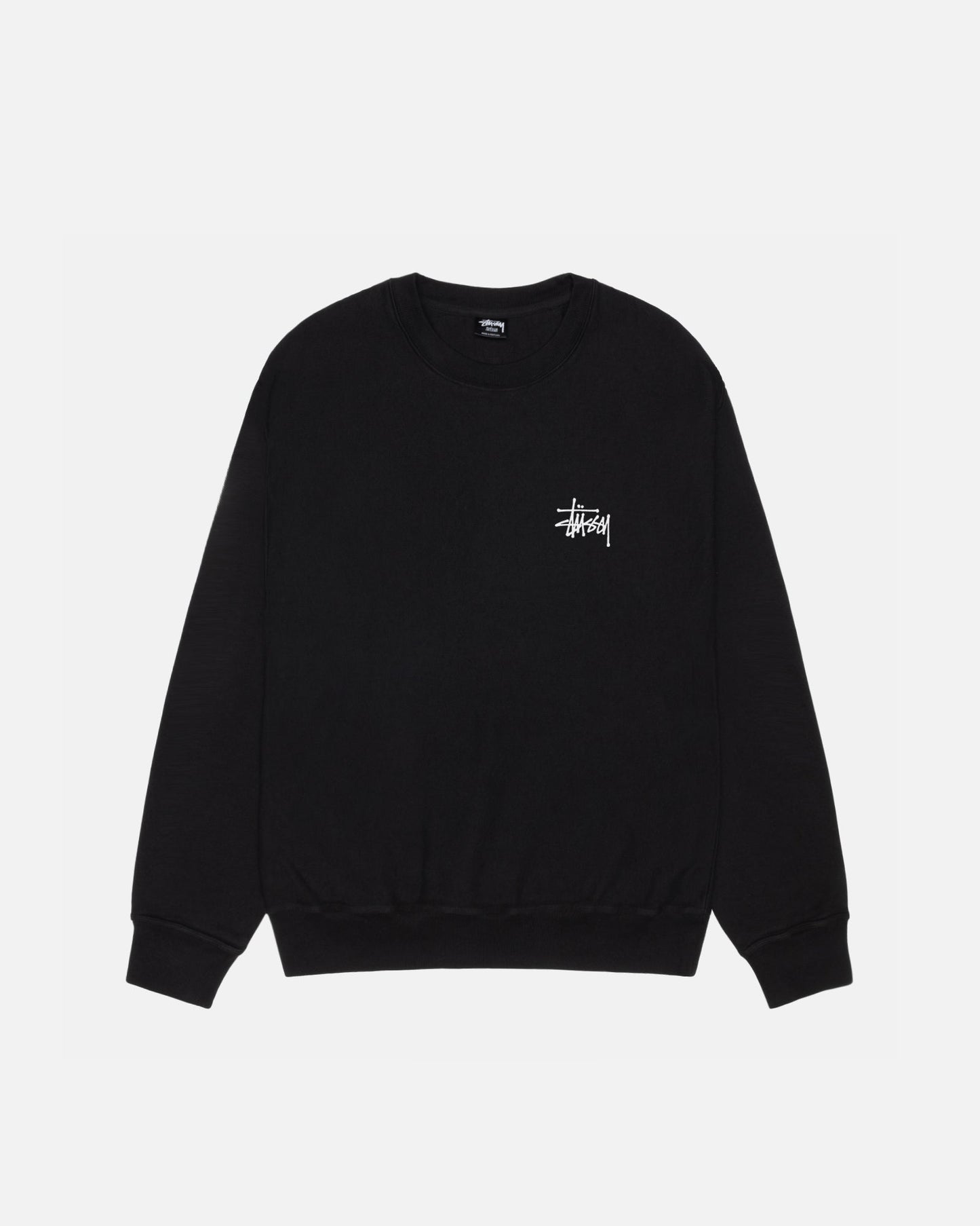 Basic Stussy Crew Pigment Dyed Sweatshirt