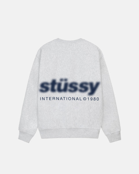 Blur Crew Ash Heather | Stussy Sweatshirt