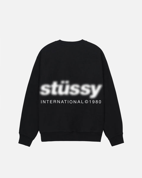Blur Crew Black | Stussy Sweatshirt