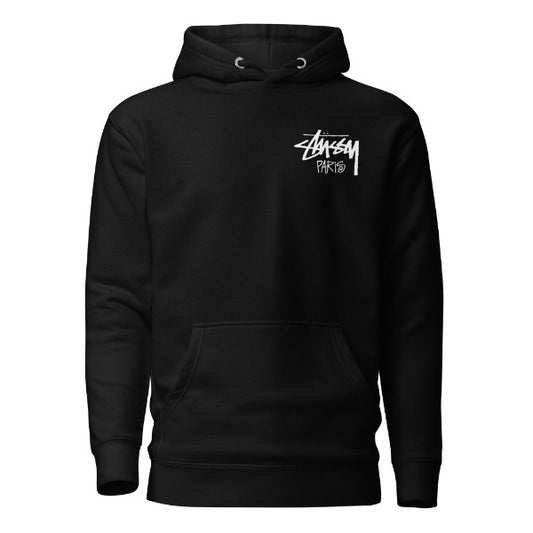 Stussy Paris Unisex Black Hoodie | Stussy Hoodie