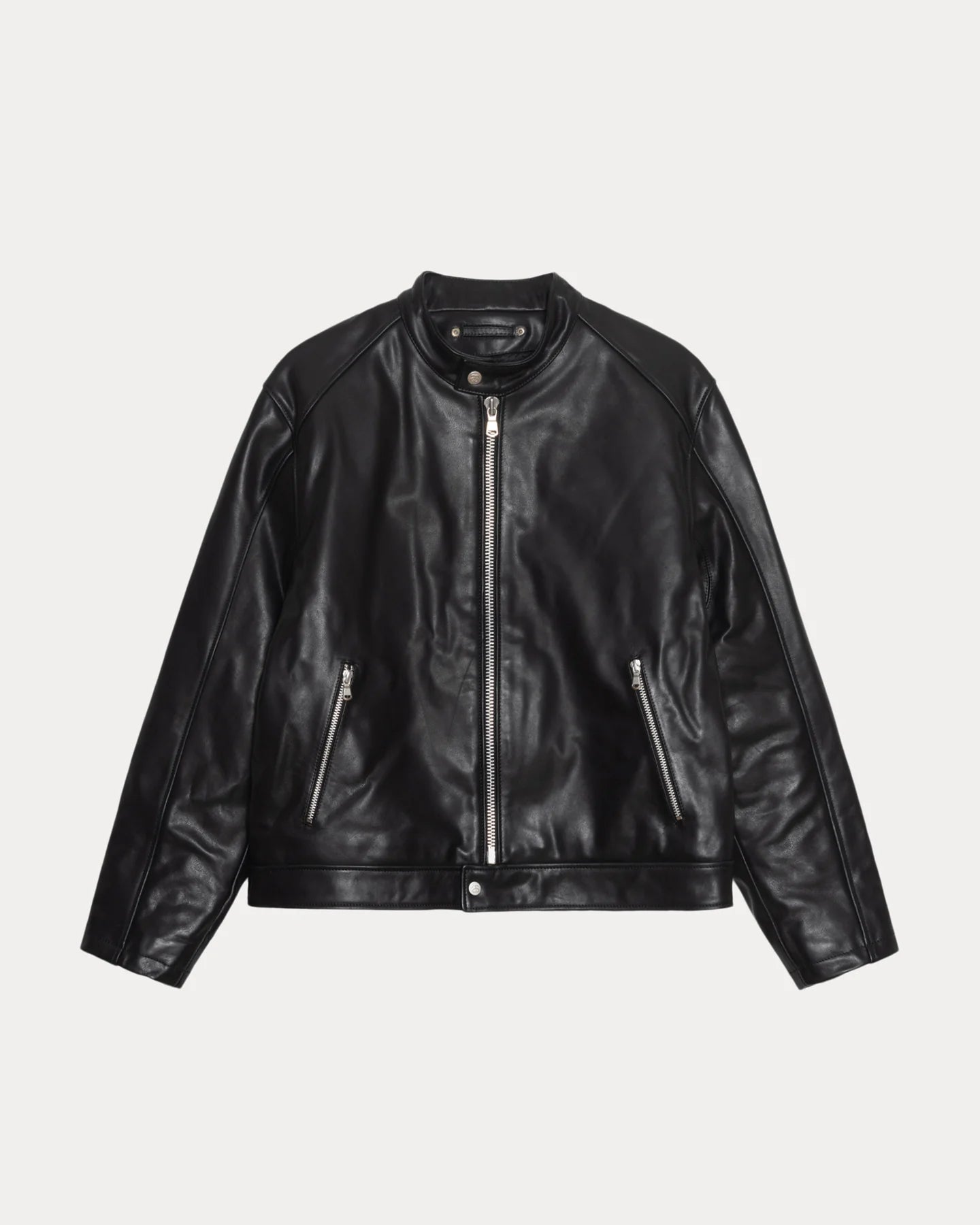 Cafe Racer Leather Jacket | Stussy Jacket