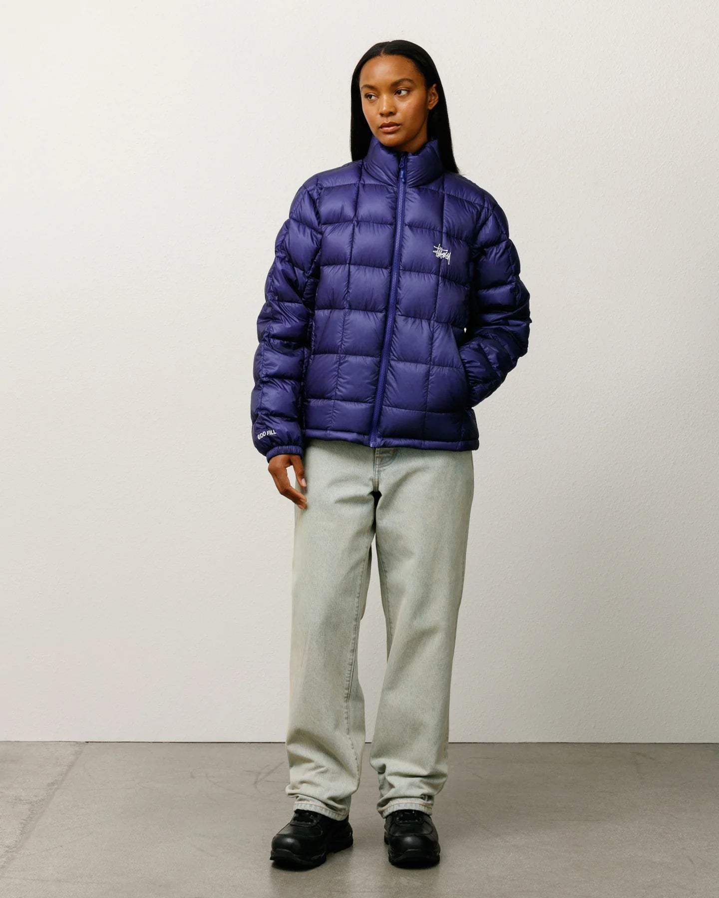 Midweight Puffer Blue Jacket | Stussy Jacket