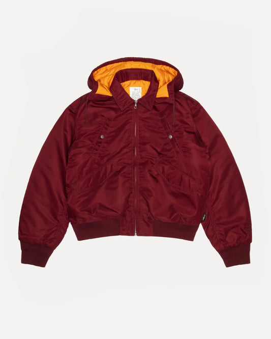 Flight Bomber Red Jacket | Stussy Jacket