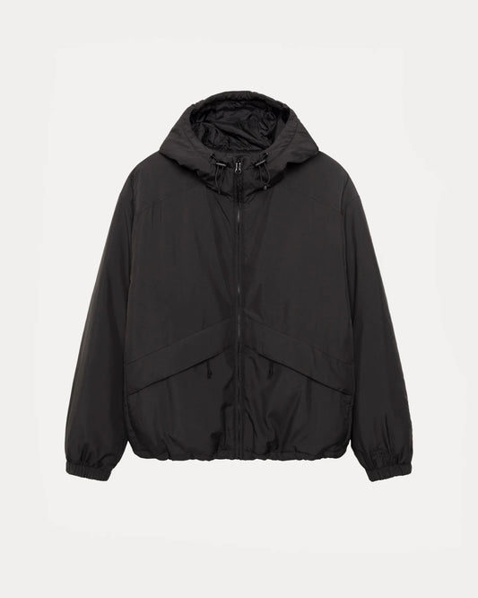 Insulated Hooded Black Jacket | Stussy Jacket