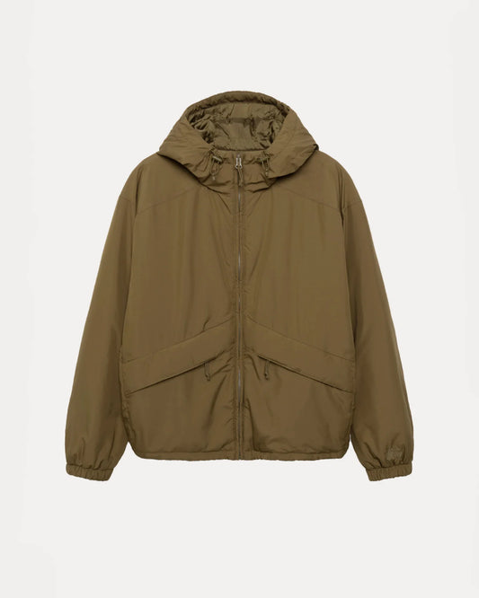 Insulated Hooded Brown Jacket | Stussy Jacket