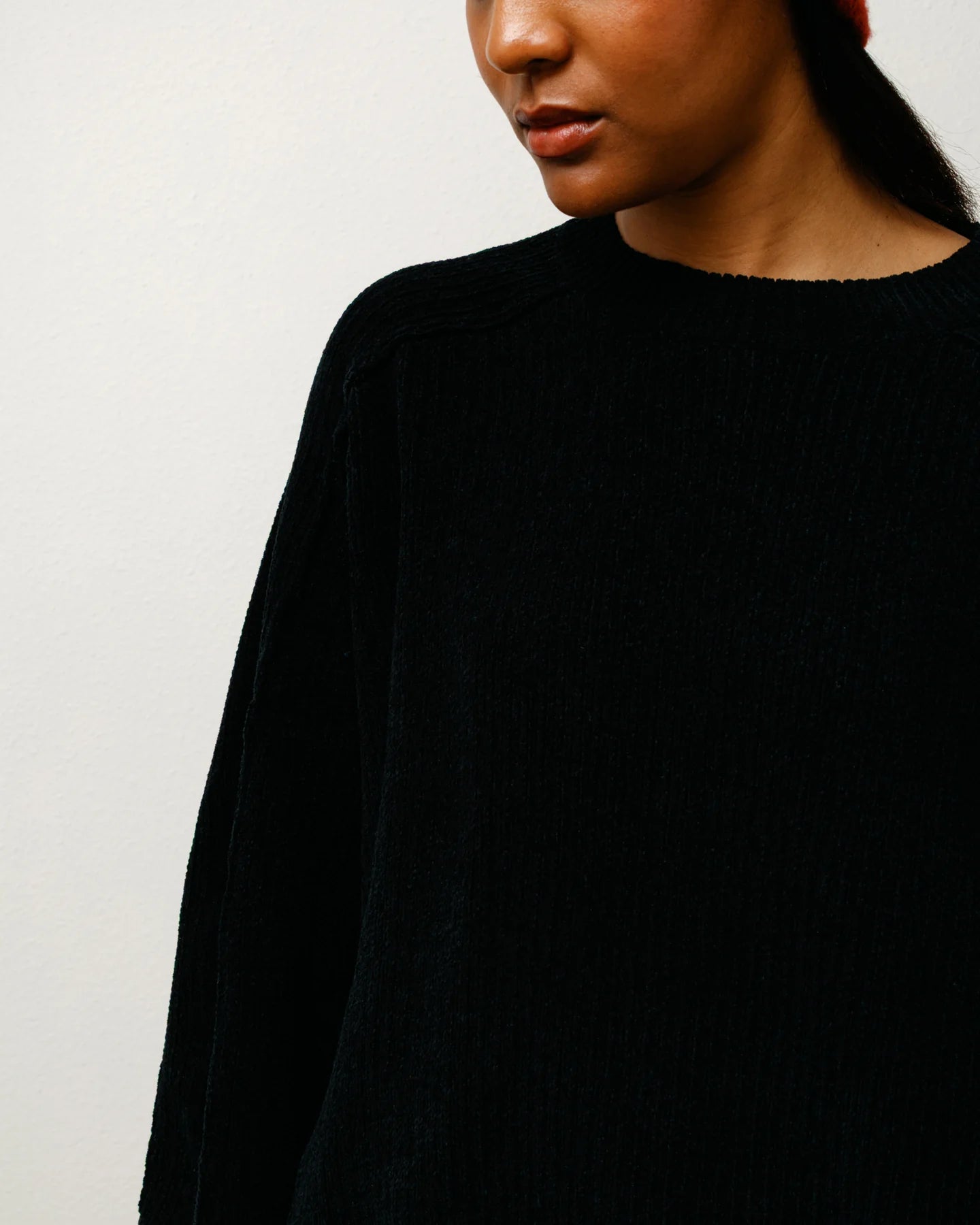 Exposed Seam Crew Black | Stussy Sweatshirt