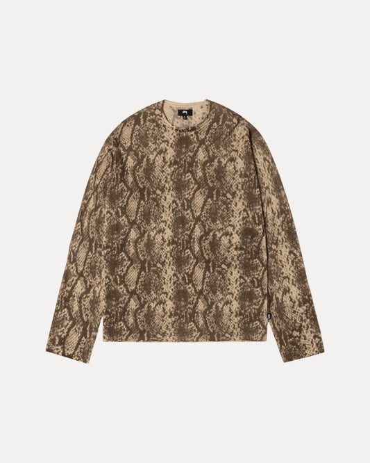 Python Knit Crew Khaki | Stussy Knit