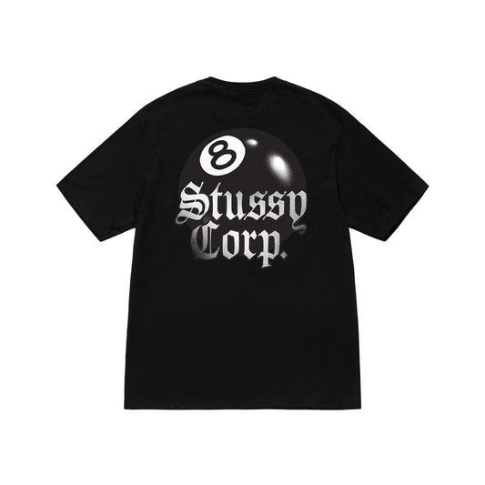 Stussy 8 Ball Corp Tee Black | Stussy T-Shirt