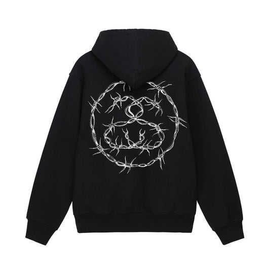 Stussy Barb Black Hoodie | Stussy Hoodie