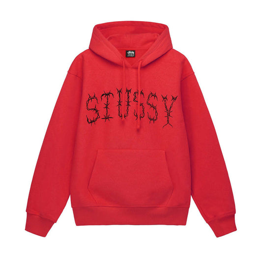 Stussy Barb Red Hoodie | Stussy Hoodie