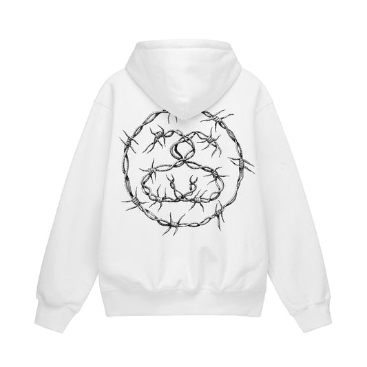 Stussy Barb Hoodie White | Stussy Hoodie