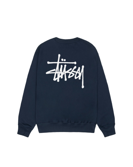 Basic Stussy Crew Blue | Stussy Sweatshirt