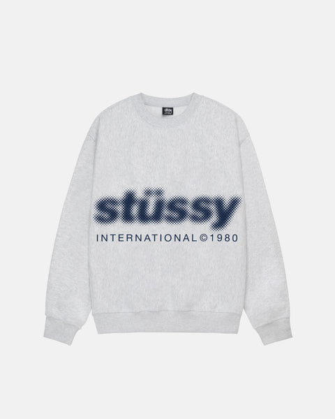 Blur Crew Ash Heather | Stussy Sweatshirt