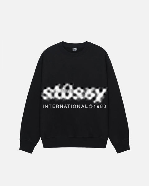 Blur Crew Black | Stussy Sweatshirt