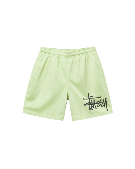 Stussy Big Basic Mesh Short Green | Stussy Shorts