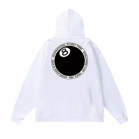International Stussy Tribe White Hoodie | Stussy Hoodie