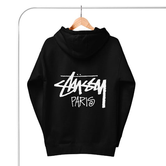 Stussy Paris Unisex Black Hoodie | Stussy Hoodie