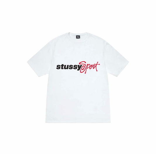 Stussy Sport Logo White T-Shirt | Stussy Tee